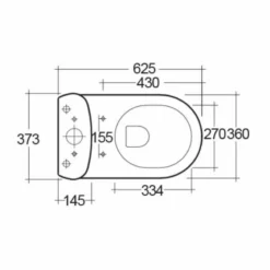 RAK Tonique Close Coupled WC With Soft Close Seat -Home Bathroom Tonique cc tech 1