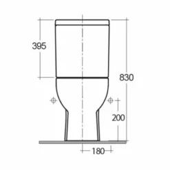 RAK Tonique Close Coupled WC With Soft Close Seat -Home Bathroom Tonique cc tech 3