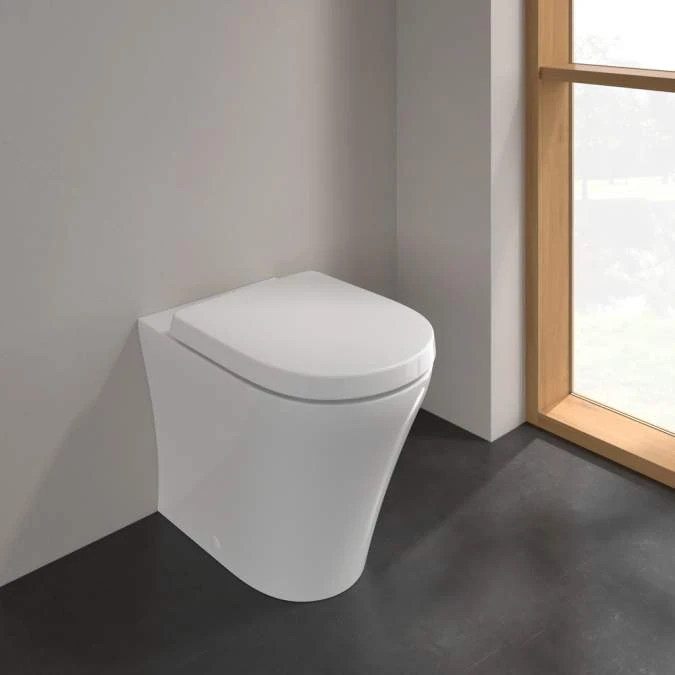 Villeroy & Boch O.novo Washdown Compact Rimless Back To Wall Toilet 2 Villeroy & Boch O.novo Washdown Compact Rimless Back To Wall Toilet - Image 2