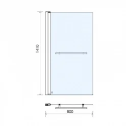 Vessini E Series One Part Bath Shower Screen 800 X 1410mm With Towel Bar 5 Vessini E Series One Part Bath Shower Screen 800 X 1410mm With Towel Bar -Home Bathroom VEGE 70 1110 TECH rubberduck