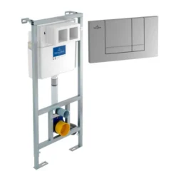 Villeroy & Boch Vipro Wall Mounted WC Frame And Chrome Press Panel 1120mm