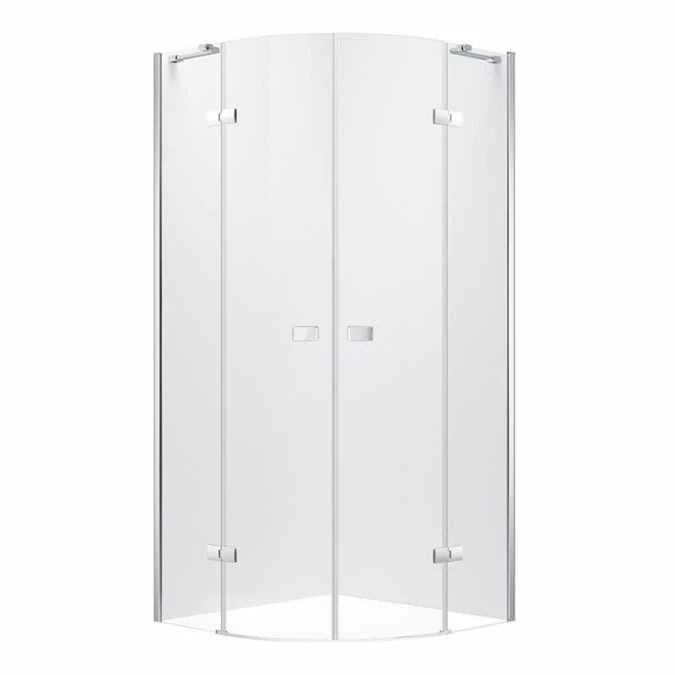 Vodas 8 Stella 900 Frameless Hinge Door Quadrant Shower Enclosure - Silver 3 Vodas 8 Stella 900 Frameless Hinge Door Quadrant Shower Enclosure - Silver - Image 3