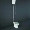 Washington High Level Cistern And WC With Soft Close Seat Grey - RAK Ceramics