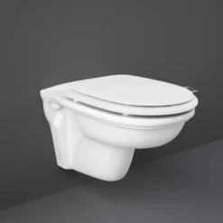 Washington Wall Hung Rimless WC With Soft Close Seat White - RAK Ceramics