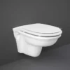 Washington Wall Hung WC With Soft Close Seat White - RAK Ceramics