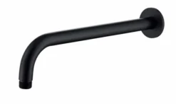 Black Dual Concealed Shower Kit Including Valves, Hand Set, Fixed Head & Arm - The White Space -Home Bathroom WSV002B