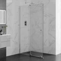1200mm Sliding Wetroom Screen - Rolla 8 By Aquadart