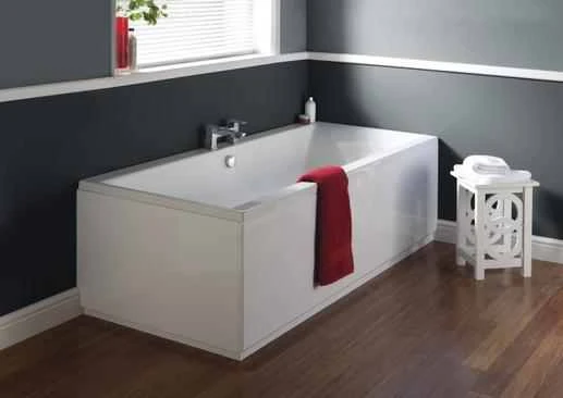 Asselby Square Double Ended Bath - 1700 X 750mm - NBA210 - Nuie 2 Asselby Square Double Ended Bath - 1700 X 750mm - NBA210 - Nuie - Image 2