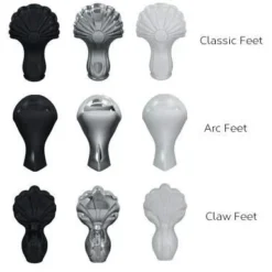 Burlington Bateau - Traditional Double Ended Freestanding Bath - 1640mm -Home Bathroom burlington bath feet