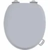 Burlington Grey Real Wood Traditional Toilet Seat Soft Closing - S46