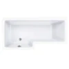 Carron Quantum 1600 X 700/850 Square Shower Bath - 5mm