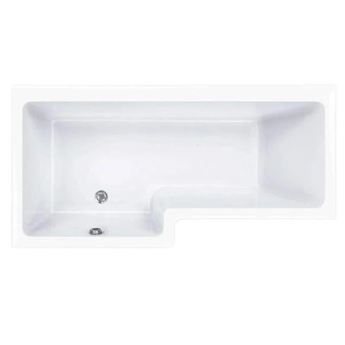 Carron Quantum 1600 X 700/850 Square Shower Bath - 5mm 1 Carron Quantum 1600 X 700/850 Square Shower Bath - 5mm