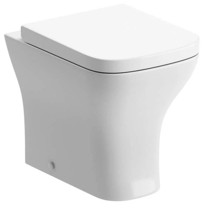 Crest Back To Wall Toilet & Wrapover Soft Close Seat 1 Crest Back To Wall Toilet & Wrapover Soft Close Seat