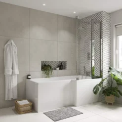 ClearGreen Ecosquare 1700 X 700/850mm Shower Reinforced Bath 14 ClearGreen Ecosquare 1700 X 700/850mm Shower Reinforced Bath -Home Bathroom ecosquare 3