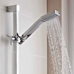 Element Thermostatic Concealed Shower Valve With Riser Rail Kit - Kartell UK -Home Bathroom element handset