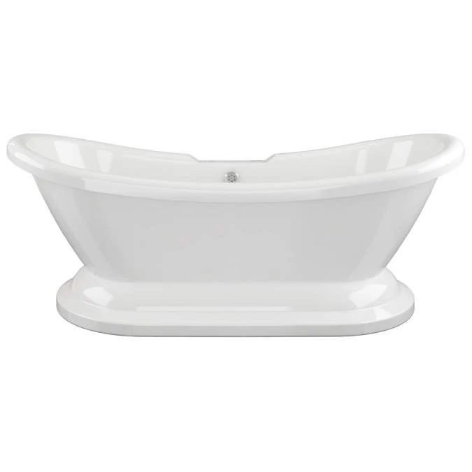 Gressingham 1760mm Freestanding Boat Bath - White 2 Gressingham 1760mm Freestanding Boat Bath - White - Image 2