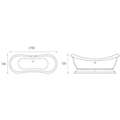 Gressingham 1760mm Freestanding Boat Bath - White 11 Gressingham 1760mm Freestanding Boat Bath - White -Home Bathroom gressingham tech