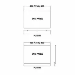 HaLite Gloss White 700mm Bath End Panel - Waterproof & Solid 9 HaLite Gloss White 700mm Bath End Panel - Waterproof & Solid -Home Bathroom halite spec end 1