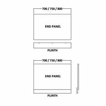 HaLite Gloss White 800mm Bath End Panel - Waterproof & Solid 5 HaLite Gloss White 800mm Bath End Panel - Waterproof & Solid - Image 5