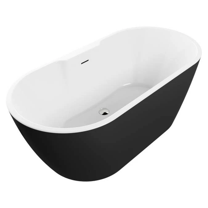 Havanna 1655mm Freestanding Black Double Ended Bath 1 Havanna 1655mm Freestanding Black Double Ended Bath