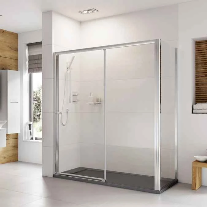 Roman Haven6 1500mm Level Access Sliding Shower Door, Left Hand 2 Roman Haven6 1500mm Level Access Sliding Shower Door, Left Hand - Image 2