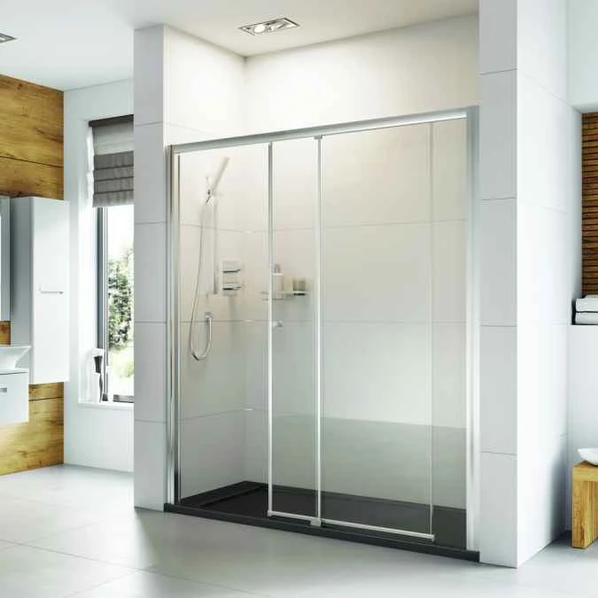 Roman Haven6 1500mm Level Access Sliding Shower Door, Left Hand 1 Roman Haven6 1500mm Level Access Sliding Shower Door, Left Hand