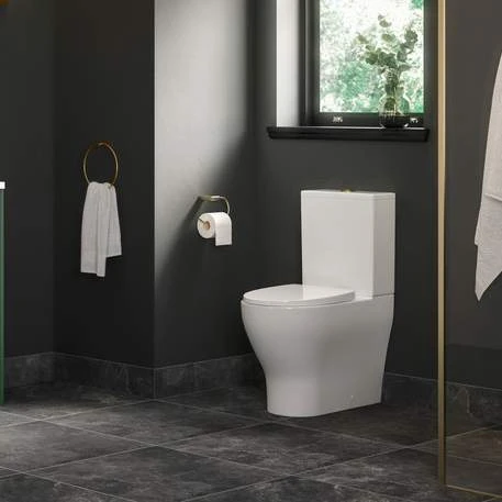 Idegem Rimless Close Coupled Fully Shrouded Toilet & Soft Close Seat 2 Idegem Rimless Close Coupled Fully Shrouded Toilet & Soft Close Seat - Image 2