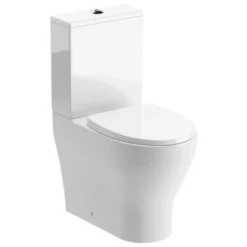 Idegem Rimless Close Coupled Fully Shrouded Toilet & Soft Close Seat
