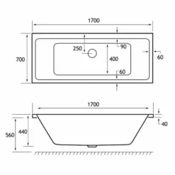 Beaufort Portland 1700 X 700 Beauforte Reinforced Double Ended Bath 6 Beaufort Portland 1700 X 700 Beauforte Reinforced Double Ended Bath -Home Bathroom portland de 1700x700 tech 1