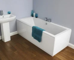 Asselby Square Double Ended Bath - 1700 X 700mm - NBA509 - Nuie