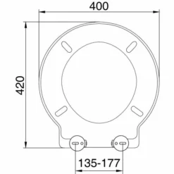 Rainbow Round Toilet Seat In White - 87360 - Euroshowers -Home Bathroom rainbow round white sizes