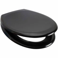 Rainbow Soft Closing Toilet Seat In Black - 84490 - Euroshowers