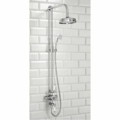 York Traditional Dual Head Exposed Thermostatic Shower Valve