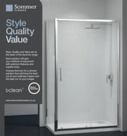 Sommer8 1600mm Sliding Shower Door 6 Sommer8 1600mm Sliding Shower Door -Home Bathroom sommer sliding additional image 2