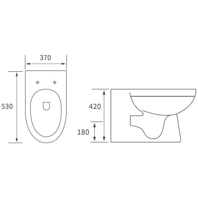 Whistle BTW Toilet & Soft Close Seat 4 Whistle BTW Toilet & Soft Close Seat - Image 4