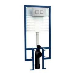 Nuie Wall Hung Toilet Fixing Frame With Square Flush Button